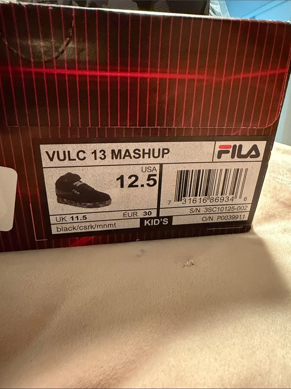 Fila Fila Vulc 13 Marble with Gray Camo Sole